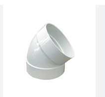 Codo PVC Sanitario 6"x45